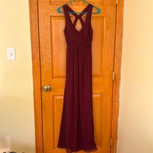 #LEVKOFF Nordstrom Maroon Bridesmaids Formal Dress - Size 2